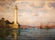 Michael Zeno Diemer The Ahirkapi Lighthouse oil painting on canvas